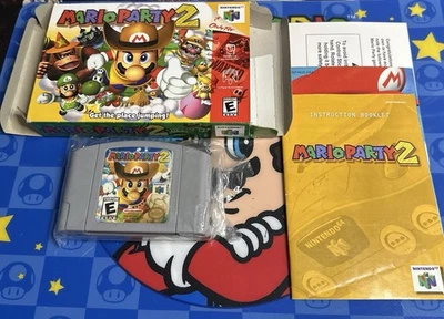 Mario Party 2 (Nintendo 64 N64) Complete CIB W Inserts - Tested - Authentic - Image 1 of 4
