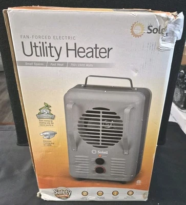 Calentador utilitario Soleil 750w/1500w ¡NUEVO EN CAJA! Foto 1 de 4