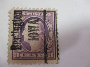 PRECANCEL BURLINGTON, IA PSS#413 Sc#Un/Ckd CAT $7.50 - Picture 1 of 2