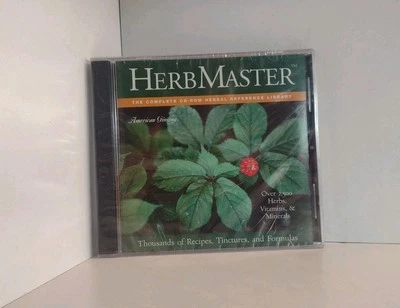 HERB MASTER Complete Herbal Reference Library (CD-ROM 2003, SEALED) - Image 1 of 4