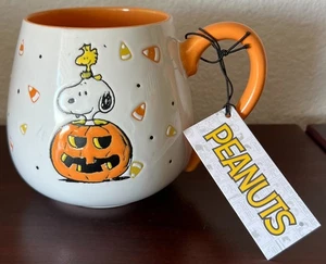 Peanuts Snoopy & Woodstock in Kürbis Süßigkeiten Mais Trick or Treat 20 Unzen Becher - Bild 1 von 5