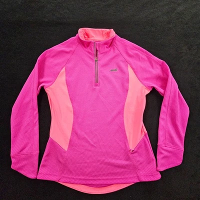Avia Pink Long Sleeve 1/4 Zip Colorblock Performance Top Women's M - Image 1 of 4
