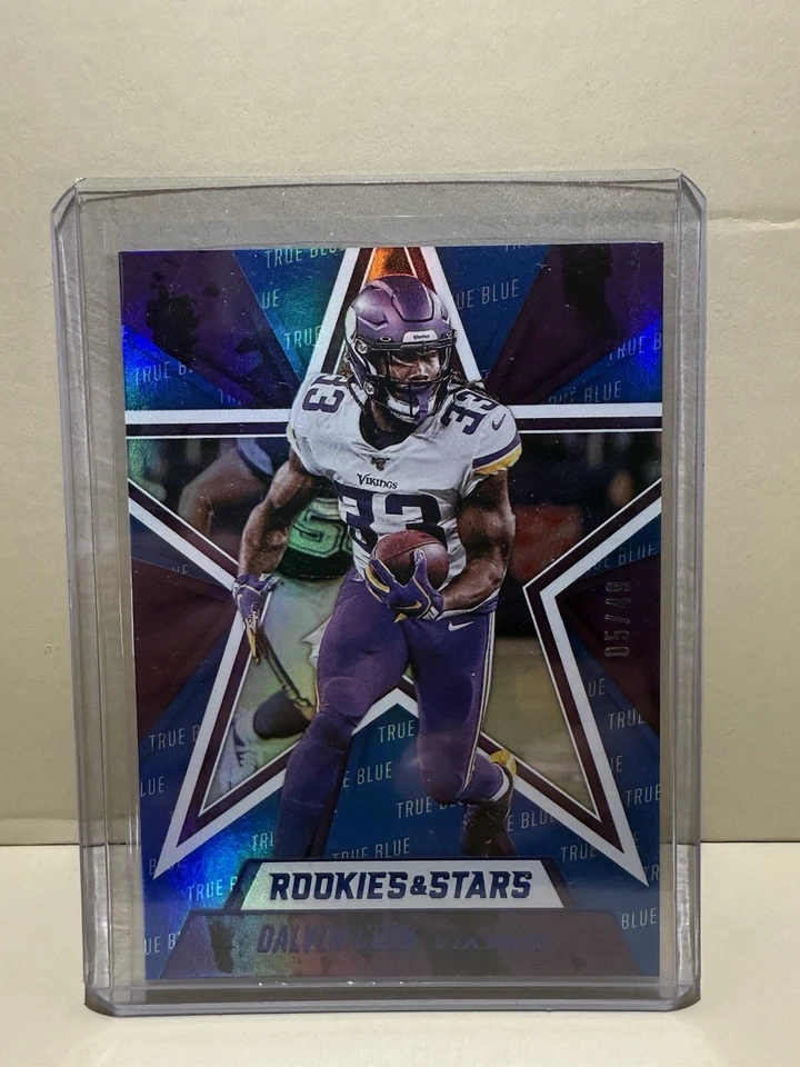 2020 Panini Rookies & Stars Dalvin Cook TRUE BLUE #'d /49 Minnesota Vikings #70 - Image 1 of 3