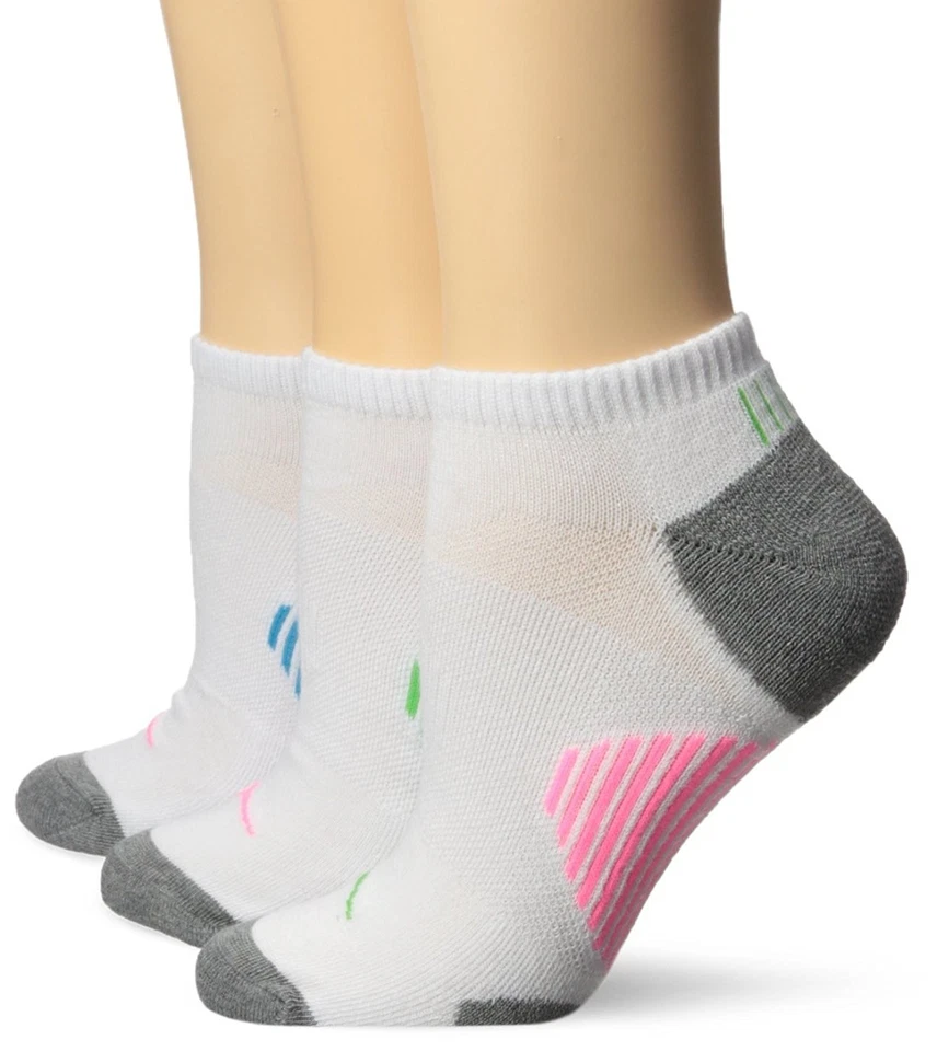 Calcetines deportivos Saucony No ShowPerformance para mujer 3 pares, blanco Asst, W 6-10,5 Foto 1 de 1