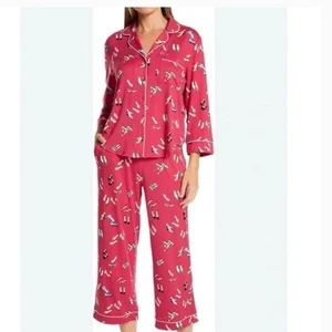 Pigiama Kate Spade New York Housewarming Cropped nuovo con etichette set 2 pezzi Medium - Foto 1 di 7