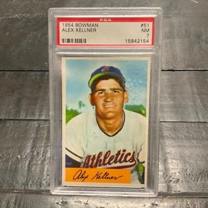 1954 Bowman Alex Kellner #51 *Athletics* PSA 7 NM - Picture 1 of 2