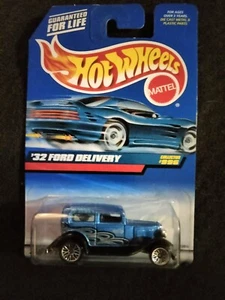 1998 Vintage Hot Wheels Collector #996 '32 FORD DELIVERY Blue w/Chrome Lace Sp - Picture 1 of 1