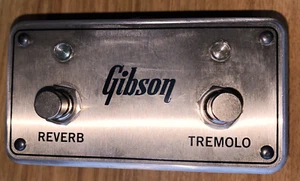 Rare Gibson 2-Button Footswitch for Falcon 20 Guitar Amp Reverb & Tremolo Switch - Picture 1 of 8