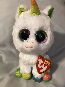 Ty Beanie Boos 6” Pixy the Rainbow Horned Unicorn MWNMT 2018 - Picture 1 of 5