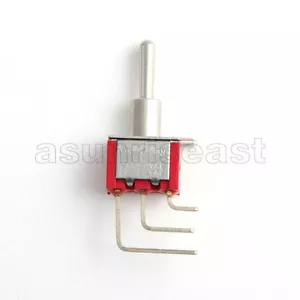 5 × Mini Right Angle Toggle Switch Switches SPDT 3 Position ON OFF ON PCB Mount - Picture 1 of 5