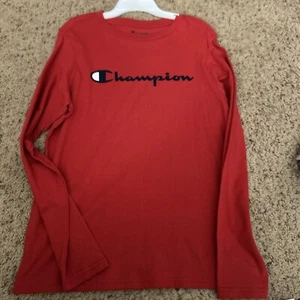 Youth Champion long sleeve Shirt. Size XL 18/20 Red New - Picture 1 of 1