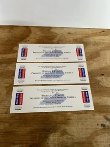 Boletos de recuerdos del presidente Bill Clinton para un discurso en peligro Kentucky -1999 - Imagen 1 de 3