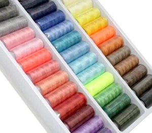 Polyester Sewing Threads 24/39 Color Yarn Spools Hand Embroidery Craft Accessory - Picture 1 of 13