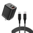 For Iphone 11 12 13 14 Se Xs Xr 38W Pd Home Charger Fast Type-C 6Ft Long Cable