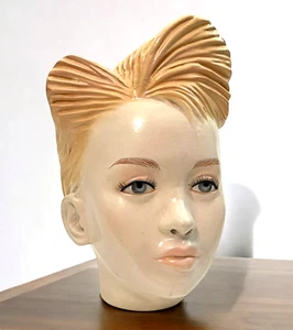 Banco de cerámica con cabeza de niño vintage años 80 90 - rareza de escultura de tamaño natural - niño retro - Imagen 1 de 17