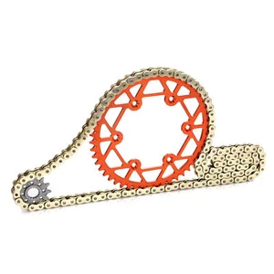 Gold Drive Chain and Sprocket Kit for FX XC-F EXC EXC-F SXF 125-530 14/51 Tooth - Picture 1 of 7
