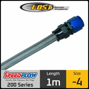 Speedflow 200 Series -4 AN Teflon® Braided Hose (1 metre) 200-04 - Picture 1 of 3