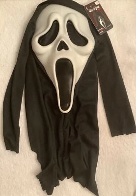 Nuova maschera viso fantasma urlo licenza ufficiale Fun World Ghostface Pub - Immagine 1 di 4