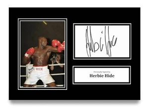 Herbie Hide signed A4 Foto Autogrammkarte Boxen Geschenk Display Memorabilia - Bild 1 von 5