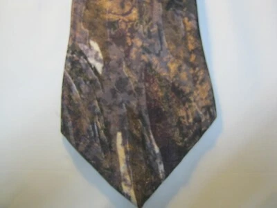 John Weitz black gray brown LONG tie 65 x 3.5 Necktie 15576 - Image 1 of 4