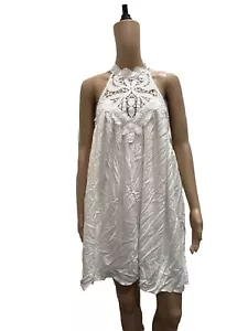 NWT SkyLar Rose White Womens Dress Size Large call her neck Boho beach wedding - Picture 1 of 18