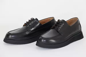 Zapatos HUGO BOSS, Mod. Rainard_Derb_pp, Talla 42 / US 9, Negro, Hecho en Portugal - Imagen 1 de 11