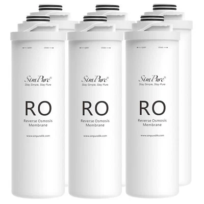 SimPure T1-400 RO System Water Filter 400GPD RO Cartridges Replacement 1-6Pack - Image 1 of 4