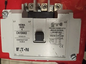 Eaton 6-26-2 Contact CN15NN3 NEMA SIZE 4220 VOLT 3 PHASE - Picture 1 of 6