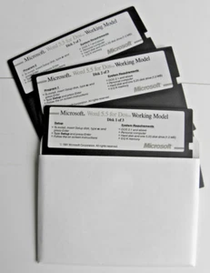 Microsoft Word 5,5 for DOS 3off 5.25” Disks - Bild 1 von 1