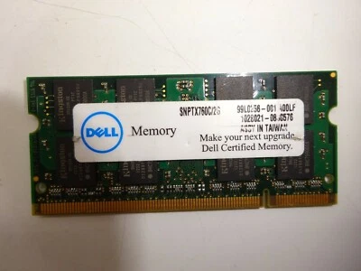 Dell 2GB (1x2GB) DDR2 SODIMM SNPTX760C/2G #R790 - Bild 1 von 2