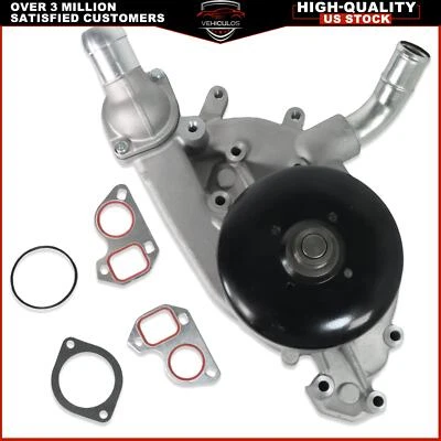 Water Pump + Thermostat For 99-06 Chevy GMC Savana Yukon Cadillac Escalade EXT Foto 1 de 4