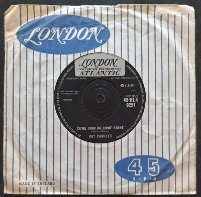 RAY CHARLES - Come Rain or Come Shine - London - HLK 9251 - NM - Image 1 of 2