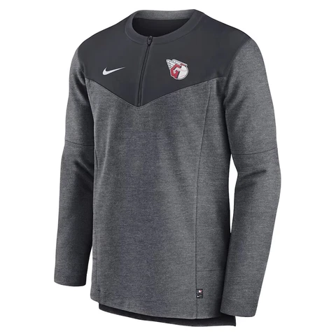 Cleveland Guardians Nike Men's Authentic Collection Game Time Half-Zip Jacket Cover