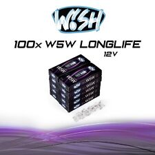100 x Wish® W5W 10T 12V Glühbirne Lampe Standlicht Innenraumbeleuchtung 