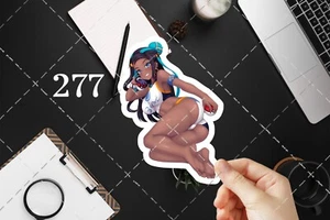 Anime vinyl Sticker,(277)sexy Pokemon - Nessa , waifu ecchi decal Waterproof - Imagen 1 de 5