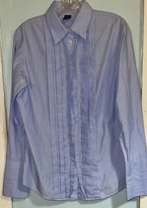 Gap blau & weiß gestreiftes langärmliges Button-Down-Damenhemd Biesen Größe 12 - Bild 1 von 5