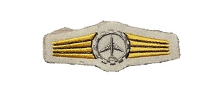 Bundeswehr Marine Tätigkeitsabzeichen Luftfahrzeug Silber weis maschinengestickt - Bild 1 von 2