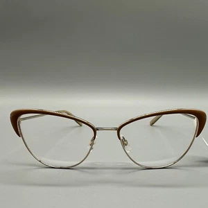 Garrett Leight Brille Cat Eye Gestell Vista G-CL Gold Beige Braun 53-17 - Bild 1 von 7