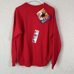 Hanes Sweatshirt Mens Large Roomy Fit Crewneck Pullover Joe Montana Promo New - Picture 1 of 7