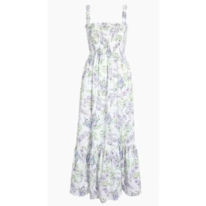 Hill House Home Anjuli Floral Wisteria Tiered Maxi Length Dress Women's XL NEW - Picture 1 of 6