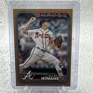 2024 Topps Series 2 Allan Winans RC Rookie Gold Parallel 1001/2024 #494 Braves - Picture 1 of 3