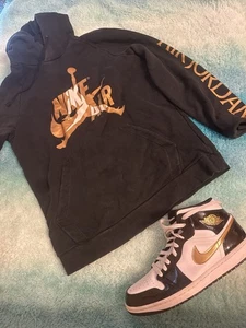 Nike M J Jumpman Classics Fleece Pullover Hoodie BV6010-012 Herren Größe LARGE - Bild 1 von 10