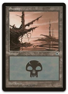 Swamp (Hanging Moss) (LP) Portal POR Magic MTG - Picture 1 of 2