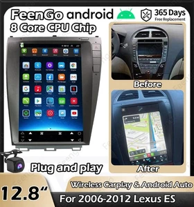 12.8 inch Android Car Stereo Radio Carplay GPS Navi Screen For Lexus ES240 ES350 - Bild 1 von 24