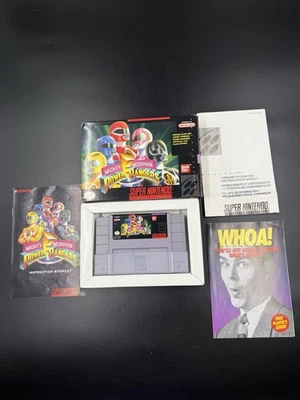 Mighty Morphin Power Rangers (Super Nintendo SNES) CIB Complete NICE CONDITION - Image 1 of 4