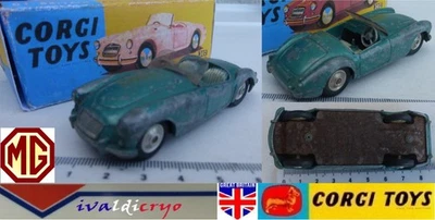 M G A sport car verte 1960's ancienne 1/43 corgi toys 302 - Photo 1/3