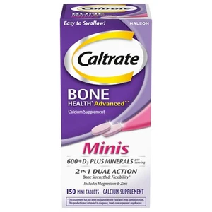 Minis 600 Plus D3 Plus Minerals Calcium and Vitamin D Supplement Tablets Bone... - Picture 1 of 9