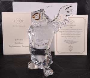 Lenox Disney Owl Figurine - Winnie the Pooh & Friends Crystal Collection COA - Picture 1 of 22