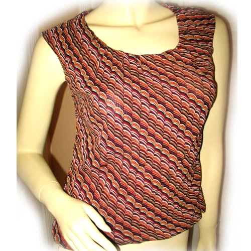 Vintage Y2K George Feminino Shell Top S 4/6 Sem Mangas Vieira Inclinada Multicolor - Imagem 1 de 4