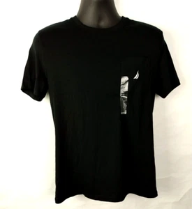 T-Shirt Nautica Performance Tee Größe Small schwarz Fronttasche - Bild 1 von 7